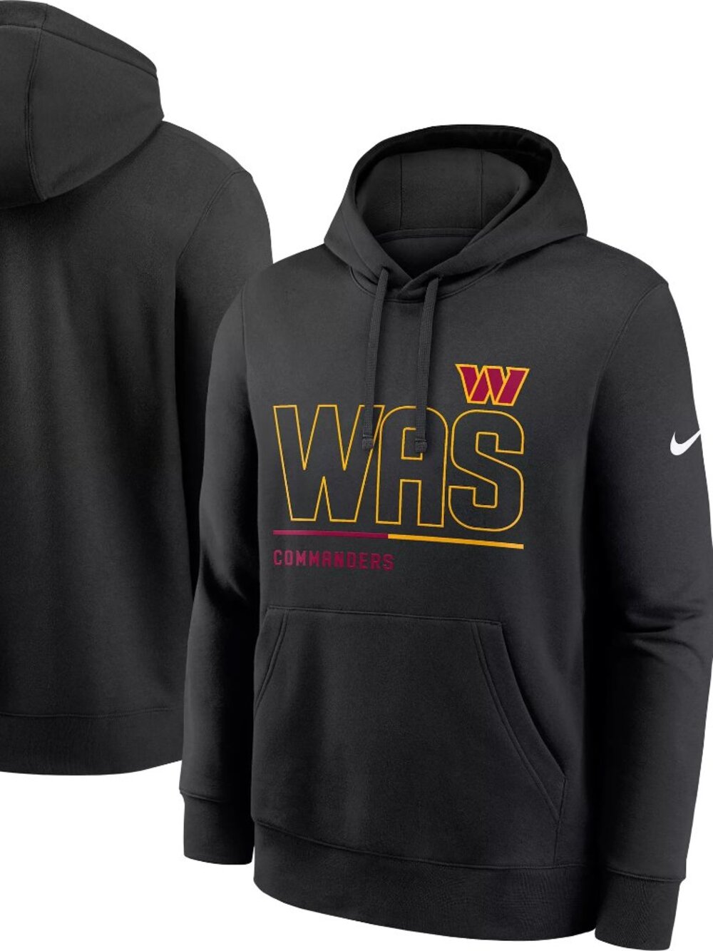 Nike Men's Washington Commanders Black City Code 2025 Club Hoodie